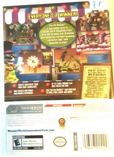 2 Juegos Wii, Boogie Super Star & Wonder World Parque de Atracciones - Imagen 3 de 4