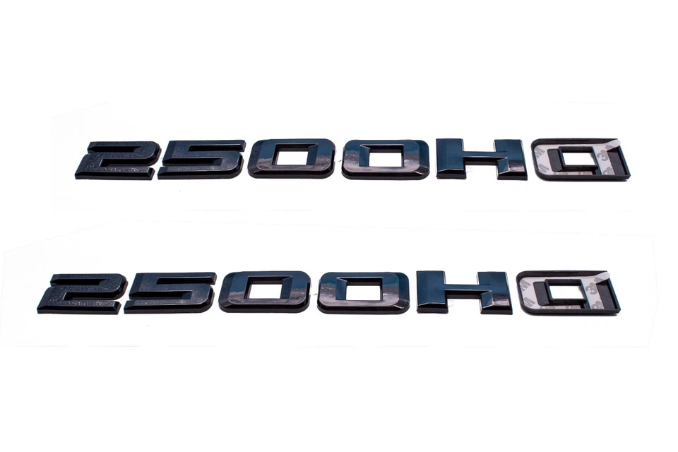 GLOSS BLACK  2020-2024 Chevrolet Silverado 2500HD Door Emblem Custom  Overlay - Image 2 of 4