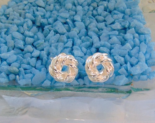 Orecchini grandi in argento 925 con uragano bianco 12 mm - Foto 7 di 9
