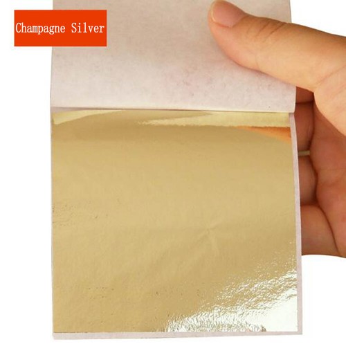 150X Imitation Rose Rose Sliver Copper Foil Papers Feuilles Feuilles De / - Zdjęcie 7 z 25