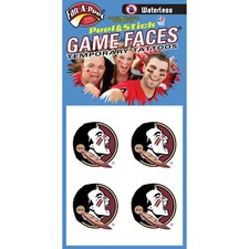 Fan-A-Peel Florida State Waterless Peel and Stick Temporary Tattoos