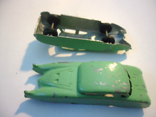 1-cars-Vintage Midgetoy Die cast Cars green 3- 1/8'' long all paint missing.