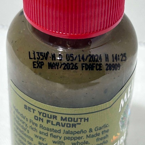 NEW Melinda's Fire Roasted Jalapeno & Garlic Pepper Sauce - 2 fl oz - Exp 5/2026 - Picture 5 of 5