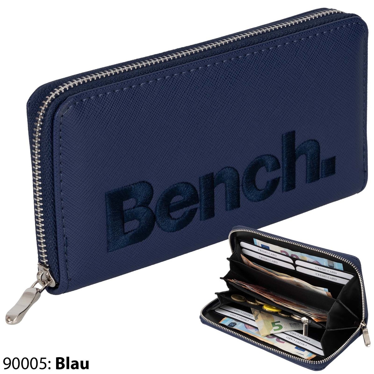 AprinCtempsD RFID Kreditkartenetui - Echtes Leder Mit Reißverschluss