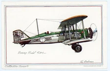 Postcard AVIATION Boeing Model 40B-4 Collector Series a/s Roy Andersen c1974