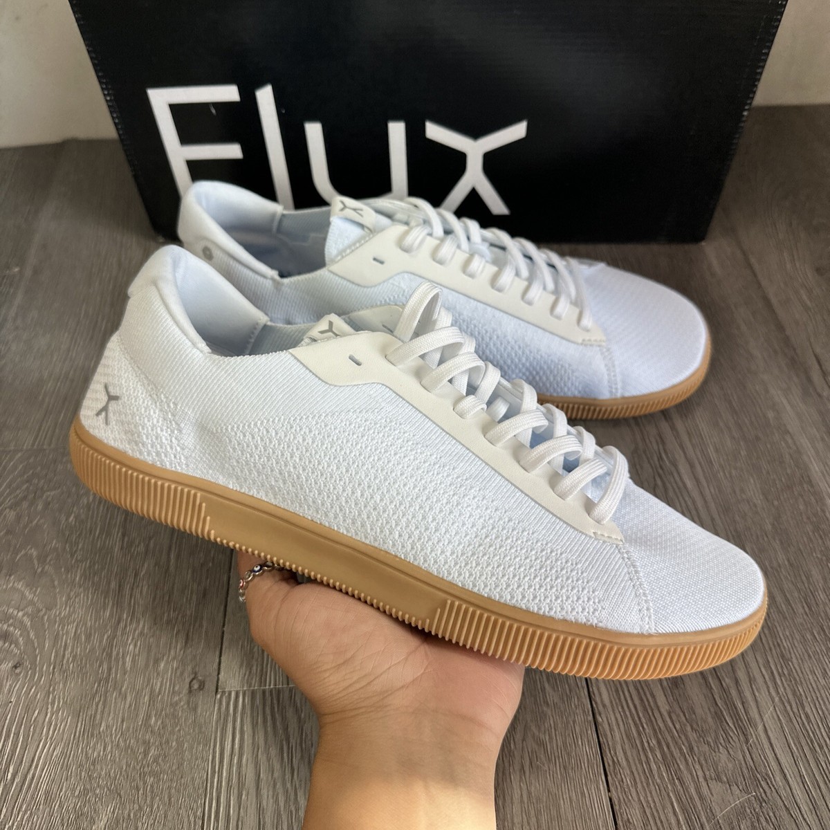 4-14 Sizes Flux Adapt Trainer Breathable Barefoot White And Gum