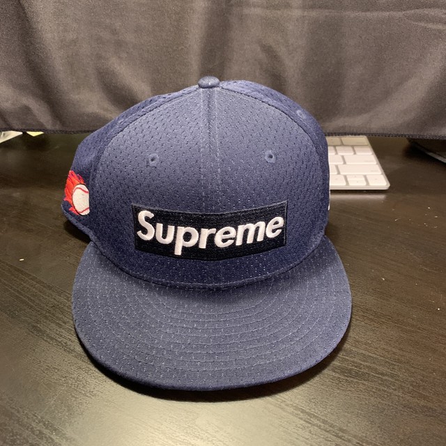 supreme new era mesh box logo cap