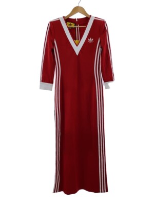 GUCCI × adidas Long Sleeve Dress Polyester RED 712711 Size: S | eBay