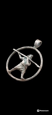 WARRIOR Viking PENDANT Knight ATTACK Jewelry SHIELD Ring Silver Plated Bronze