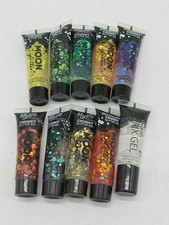 Bargain Lot of 10 Iridescent Chunky Face Body Moon Glitter Gel Makeup