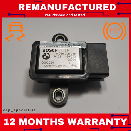 BMW 3 E46 , 5 E39 , 7 E38 , X5 E53 DSC ESP YAW RATE SENSOR 0265005215