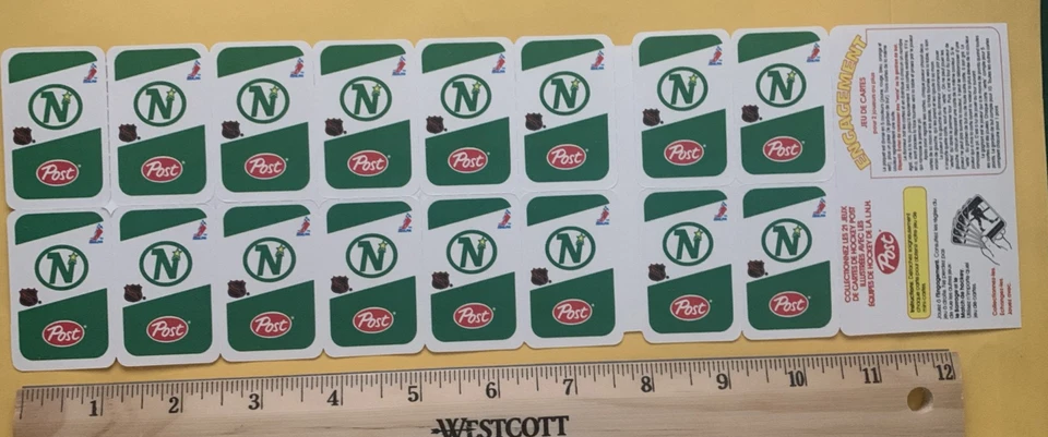 1982-83 Post Cereal Hockey SET BREAK singles - Minnesota North Stars - Image 2 of 2