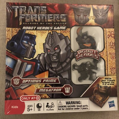 TRANSFORMERS Robot Heroes Brettspiel, Optimus Prime Vs Megatron, Brandneu