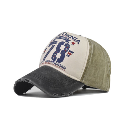 Men Korean Version Caps Worn Outdoor Denim Hats Women Cotton Washed Baseball Cap
