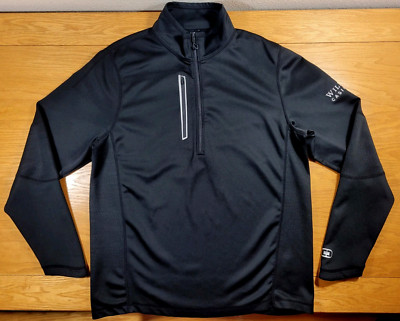 Wild Rose Casino Jacket Men's Large Black Adult Ogio Lightweight Athletic Iowa