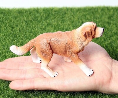 Saint Bernard Dog Animal Toy PVC Action Figure Kids Toys Party Gifts