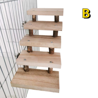 Vogel Papageien Holz Leiter Spielzeug Kletterei Treppe Hamster KäFig Hebel Sohle