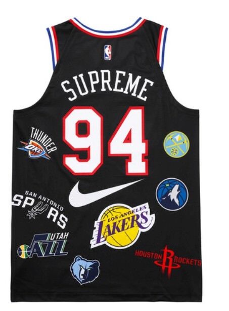 Supreme Nike NBA Teams Authentic Jersey Black MEDIUM (44 Supreme Nike NBA Teams Authentic Jersey Black MEDIUM (44