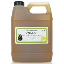  Pure Virgin Neem Oil by Dr.Adorable Organic  2 oz 4 oz 8 oz 16 oz up to gallon