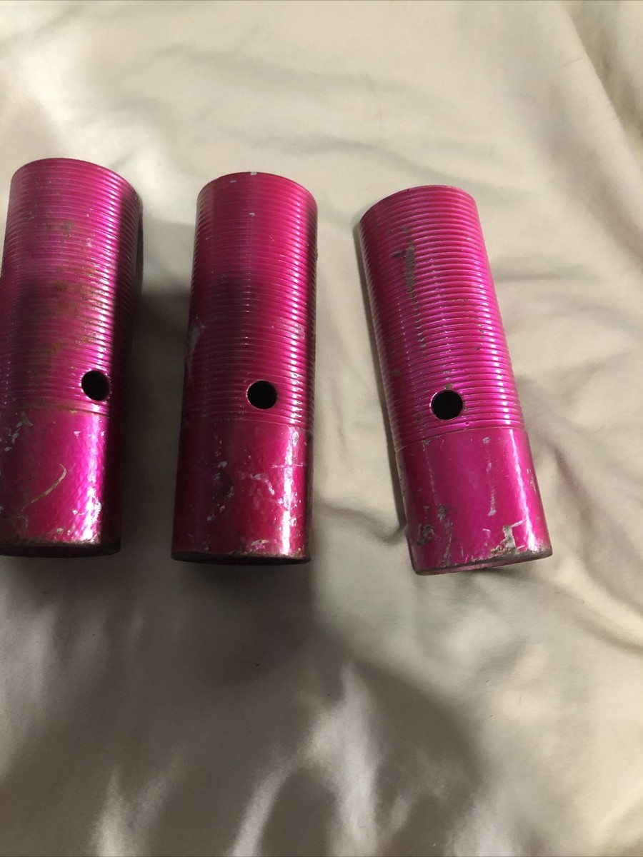 Paire De Chevilles GT BMX Old School - 3/8" X 26T, Acier Moleté - Occasion Très Usée