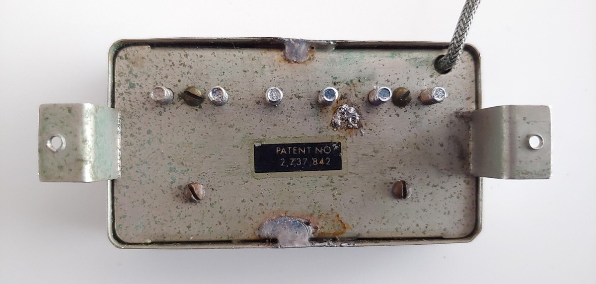 Vintage late '60s Gibson Patent Sticker T-top PAF Humbucking