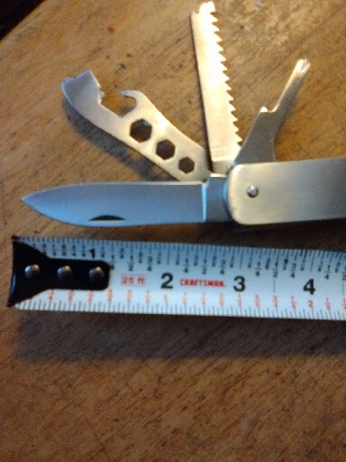Multi Tool, Handy Carry, Pocket Sized, All Stainless Steel, Hammer, Camp, Work