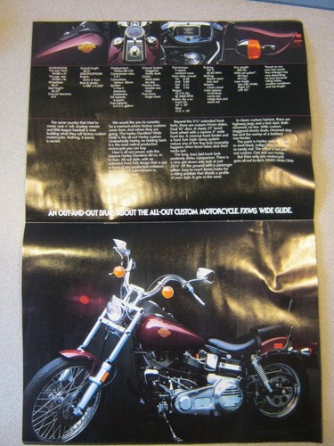 FOLLETO HARLEY DAVIDSON 82-83 LITERATURA MANUAL FXE FXR FXWG FXSB FXRS FLH FLHT - Imagen 6 de 21