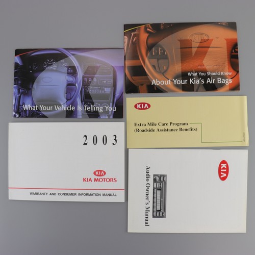 Kia Spectra 2003 manual del operador del propietario con estuche OEM original - Imagen 7 de 8