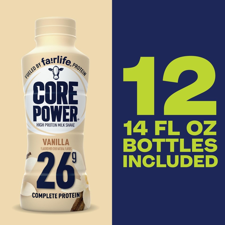 Core Power Fairlife 26g Protein Milk Shakes, Ready To Drink for Workout