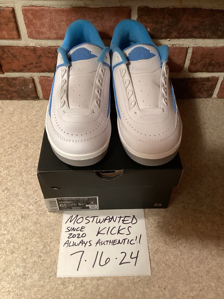 DS 2023 Nike Air Jordan Retro 2 Low UNC GS Sz 6.5Y/Women's Sz 8 | eBay