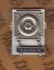 US Army DRIVER w/ WHEELED Vehicle Tab Qualification badge award clutchback c/b