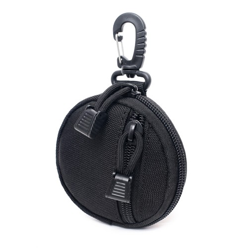 Tactical Molle Coin Car Key Purse Change Organizer EDC Bag Round Earphone Wallet - Picture 15 of 23