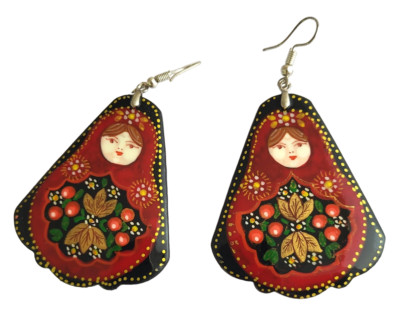 Poupées Russes Emboîtables En Bois - Ours - Peintes à La Main Par Simonova