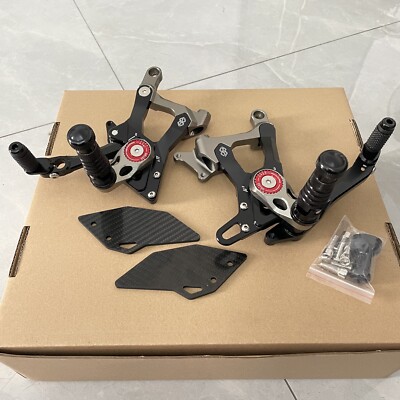 carbon fiber For Ducati Panigale V4 V4S V4R 18-24 Adjustable Rearsets FootPegs