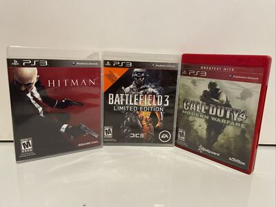 Hitman: Absolution: Call Of Duty 4, Battlefield 3 Complete & Tested PS3