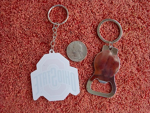 2 piece OSU Ohio State Buckeyes Keychain and Bottle Opener - Picture 2 of 2