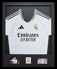 Real Madrid 2024-25 Home Kit Shirt Professionally framed