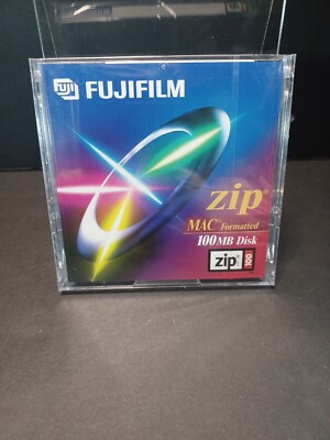 Fujifilm Zip Disk 100 MB MAC Formatted New Sealed READ DISCRETION 