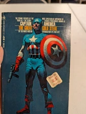Captain America The Great Gold Steal Bantam F3780 July 1968 vtg PB 250610