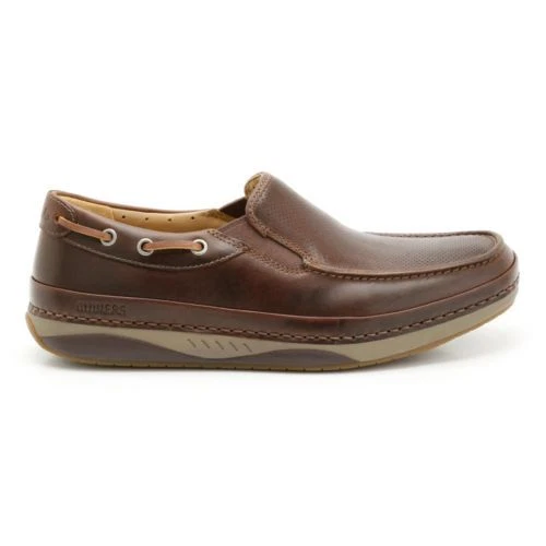 Clarks Mens Movers Sail Chestnut or Navy Lea Slip On Uk