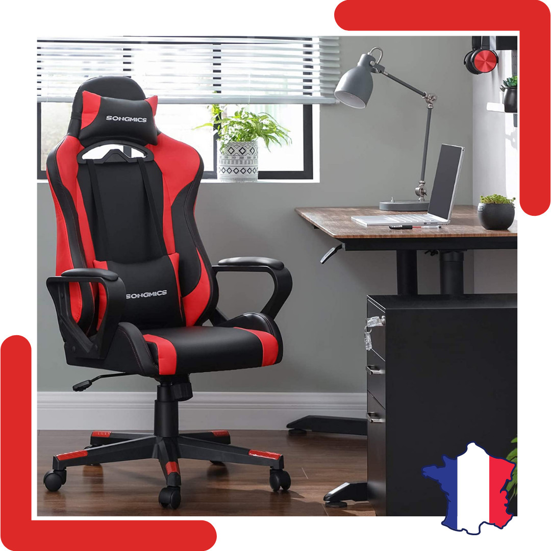 Fauteuil gamer ergonomique en tissu premium pour adulte - 2
