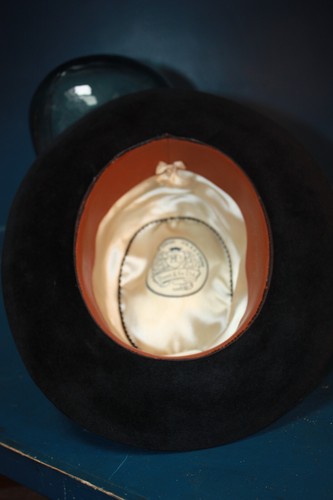 Cappello vintage Dunn & Co "Austrian" velluto nero taglia small 6 3/4 54 revival - Foto 12 di 19