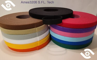 VELCRO® BRAND ONE WRAP® REASUSABLE FASTENER TAPE 1" in 3 Sizes & 14 COLORS