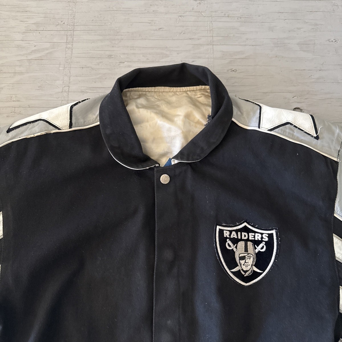 VTG Distressed 90s NFL Jeff Hamilton LA Los Angeles Raiders