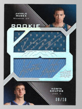 2008-09 Upper Deck UD Black Javale McGee& K. Koufos Rookie Jersey Auto #8/10