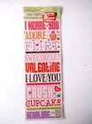 ❤️K & Company Valentines Die-Cut Large Stickers 32ct ☆☆NEW☆☆