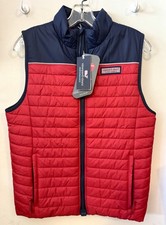 Vineyard Vines Nor-Easter Vest Windproof/Waterproof Blue/Red Sz Youth XL 18 NEW