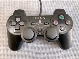 Official Sony PlayStation 2 PS2 Wired Controller Black AUTHENTIC