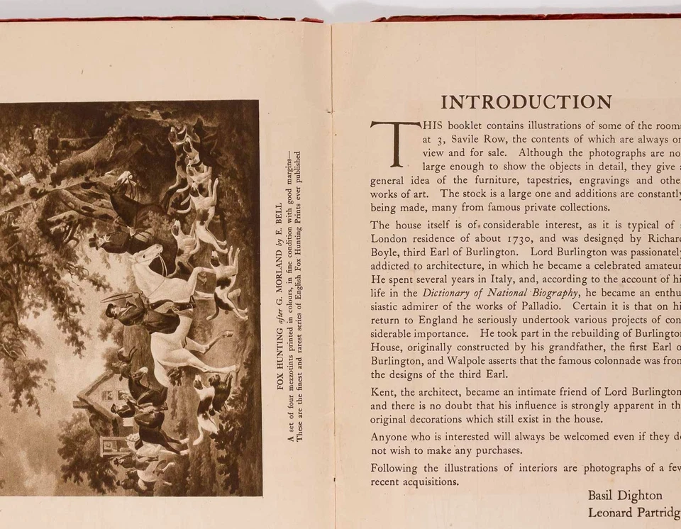 3 SAVILLE ROW The Beatles APPLE Basil Dighton INTERIORS Antique Sale London 1928 - Image 2 of 4