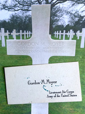 WWII Air Corps Gordon M. Moyer, KIA, 825 BQ 484 BG Gold Star Navigator from Penn